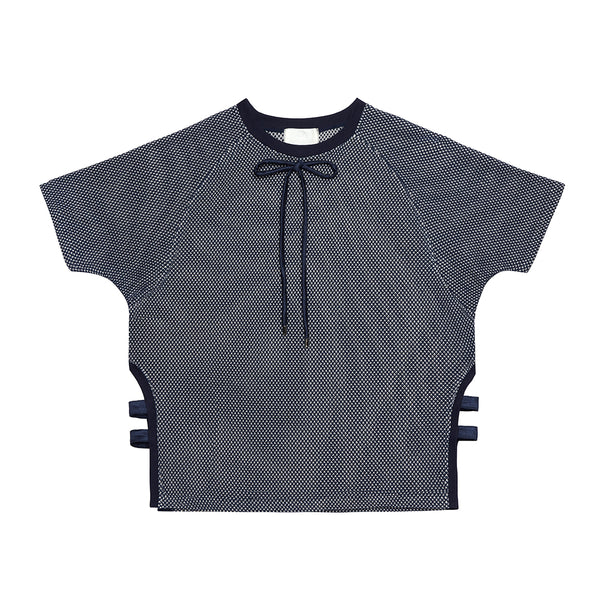 Ribboned Breeze Net Top