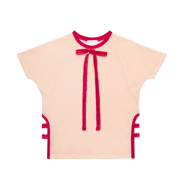 Ribboned Breeze Net Top