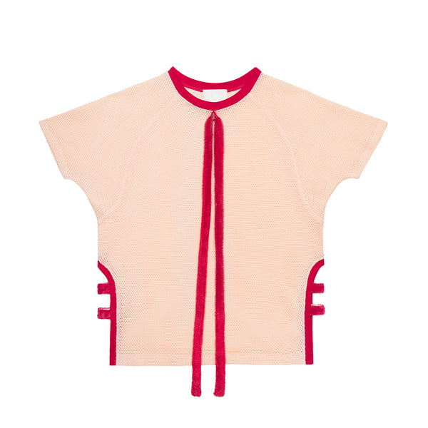 Ribboned Breeze Net Top