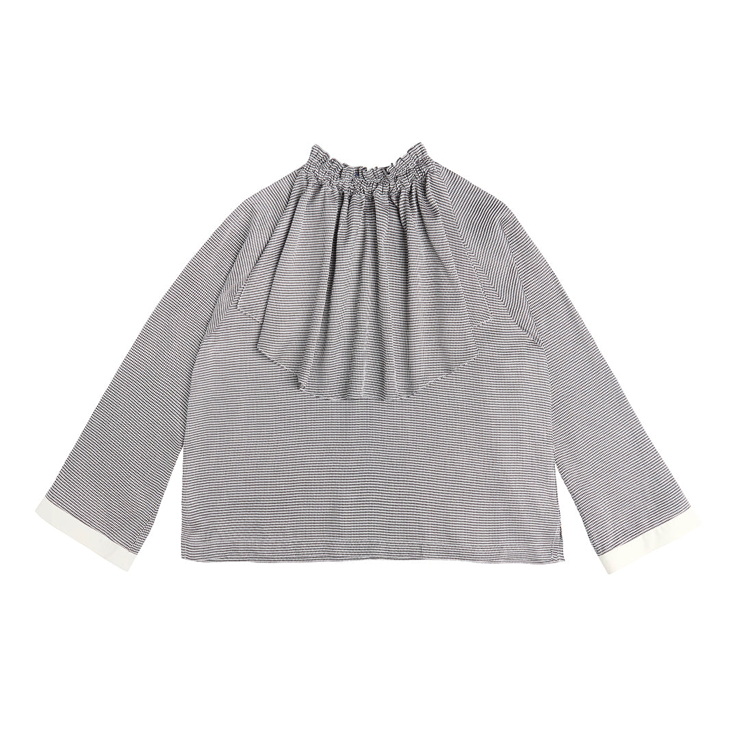 Sample/ Layered Ruffle Neck Flare Blouse – VL BY VEE