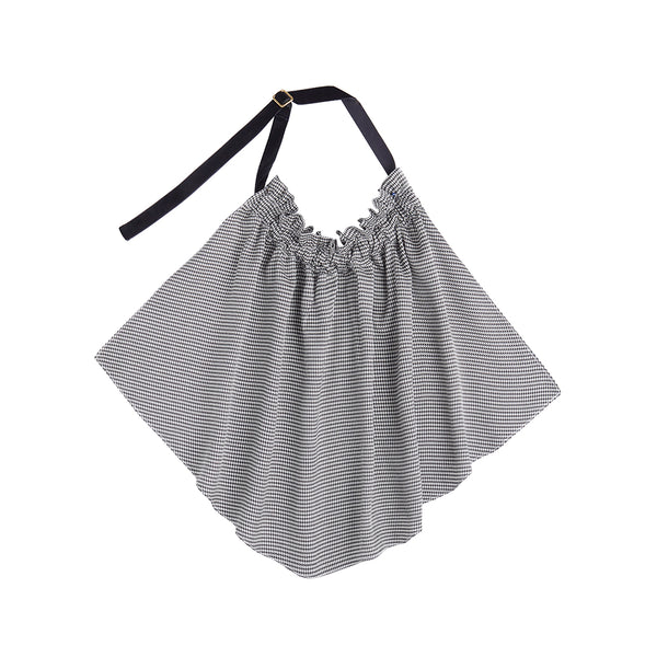 Layered Ruffle Neck Flare Blouse
