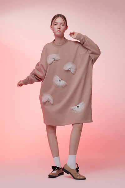 Sample/ Floating Stars Sweatshirt Dress