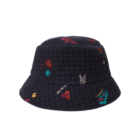 Embroidered Insects Bucket Hat