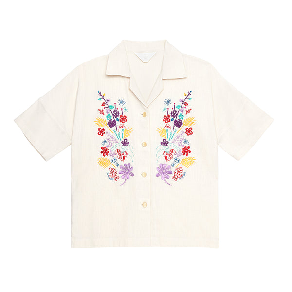 Botanical Embroidered Shirt