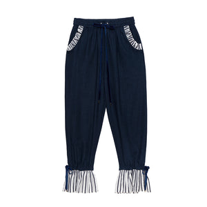Sheer Ruffle Lounge Pants