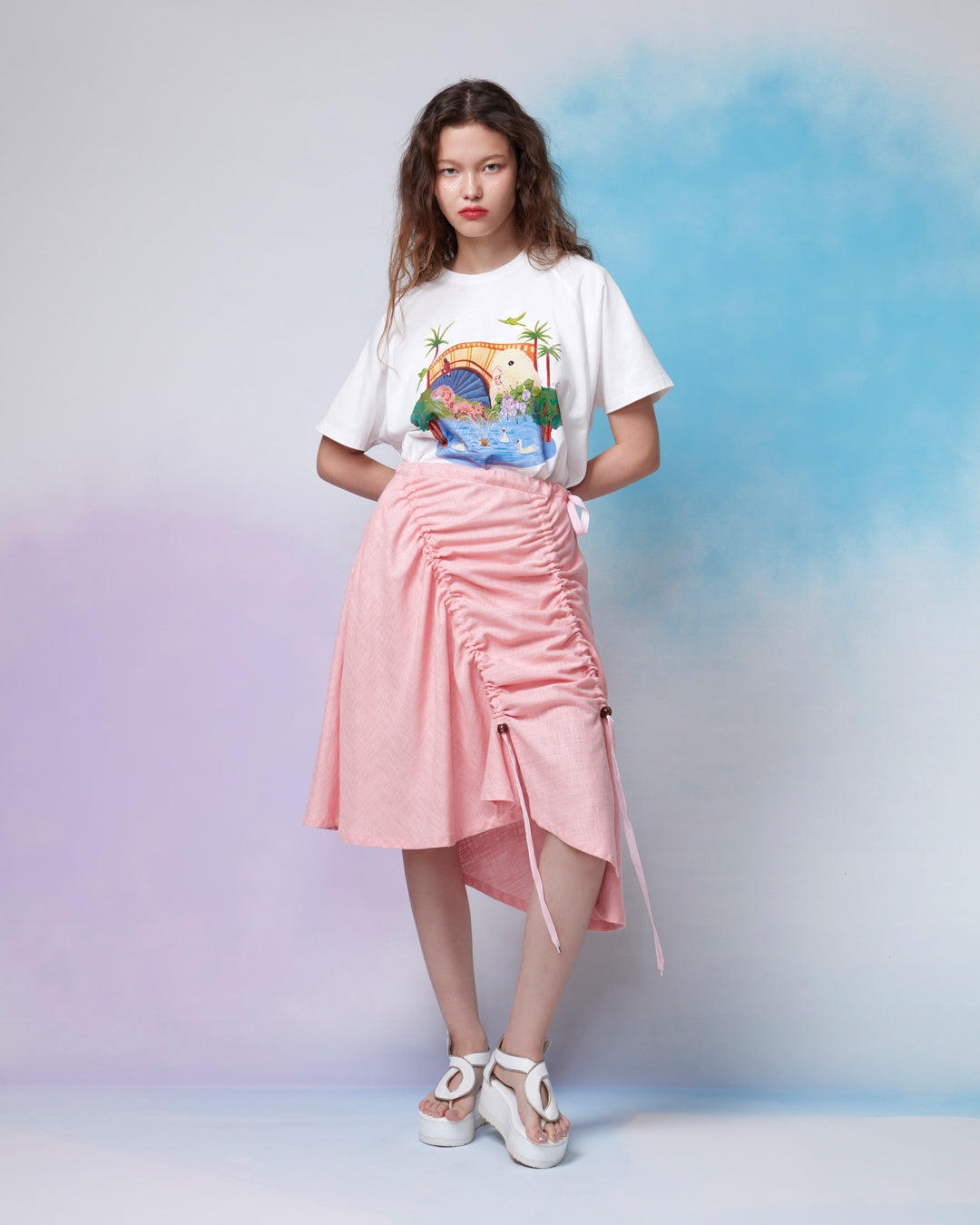 Flowing Draped Skirt – VL BY VEE 