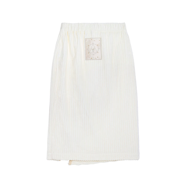 Diagnoal-cut Pencil Skirt