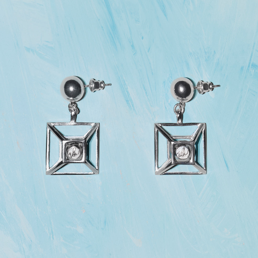 Tinkling Square Drop Earrings