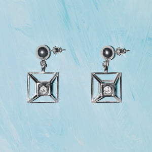 Tinkling Square Drop Earrings