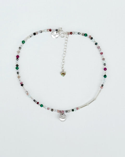 Orbit Cat Gem Necklace