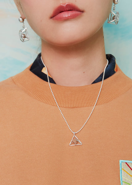 Double Pyramid  Necklace