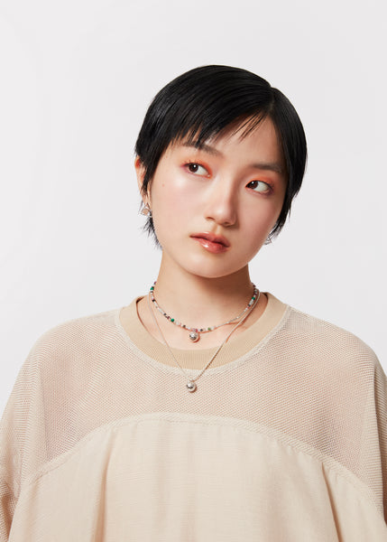 Orbit Cat Gem Necklace