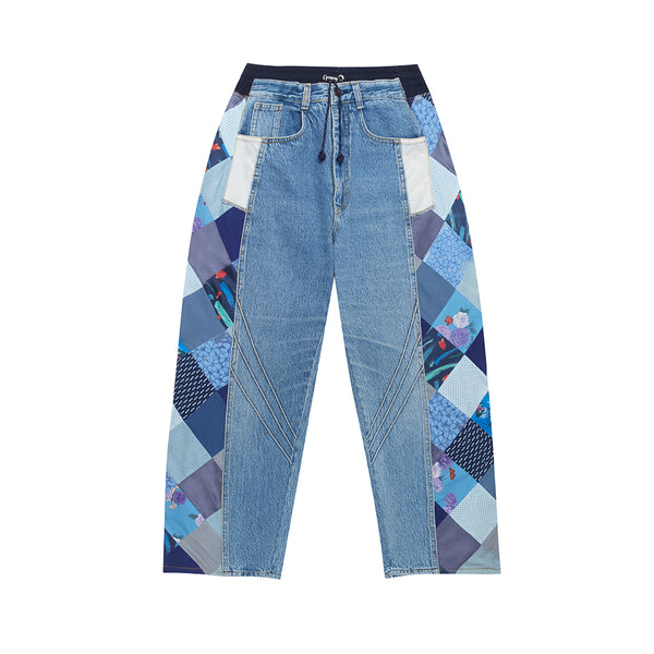 Mosaic Barrel Denim Pants