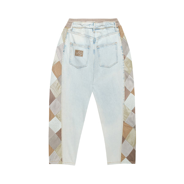 Mosaic Barrel Denim Pants