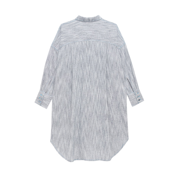 Sketch Embroidery Shirt Dress