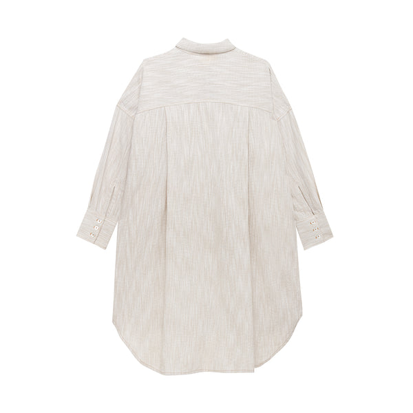 Sketch Embroidery Shirt Dress