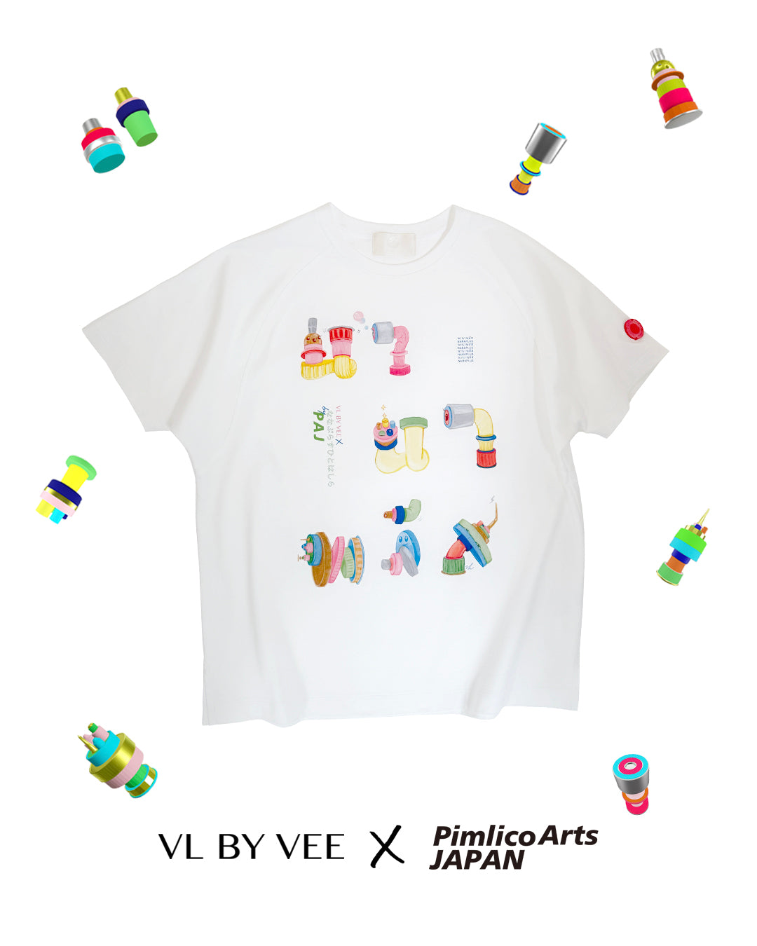 "NANAPLUS" Raglan Sleeves Tshirt/ Pre-Order