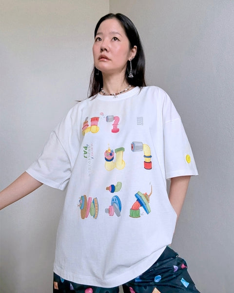 "NANAPLUS" Boxy Oversized Tshirt/ Pre-Order