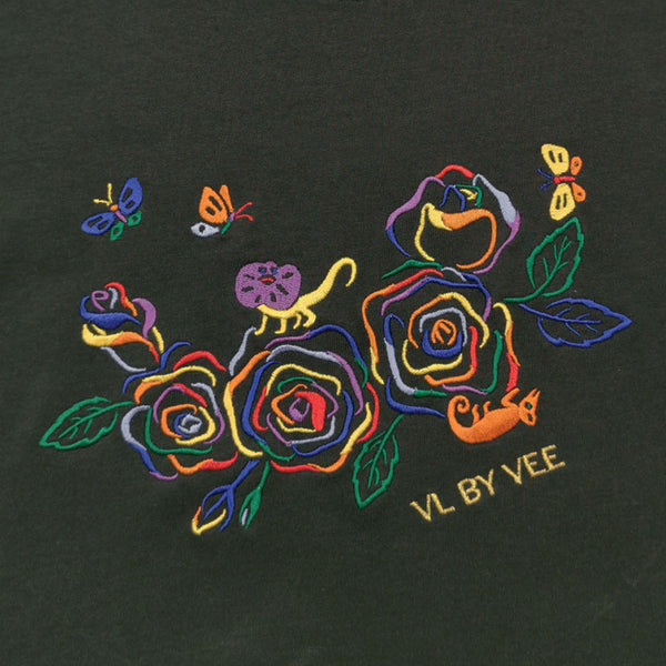 Rainbow Roses Long Sleeve  T-shirt