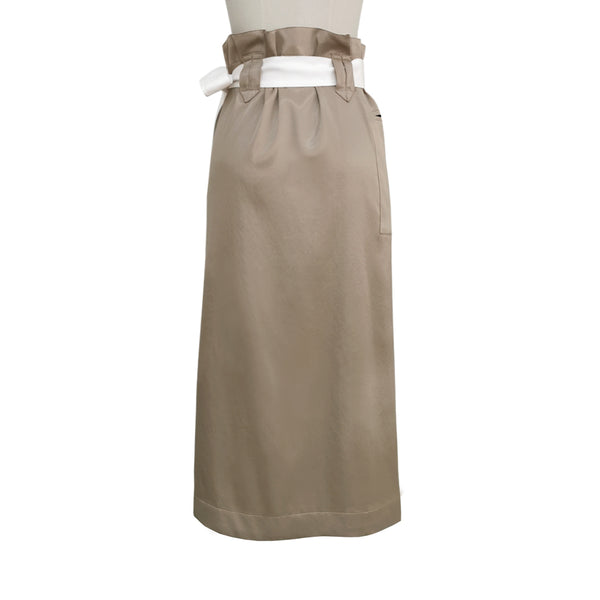 Glimmering Zipped Wrapped Skirt