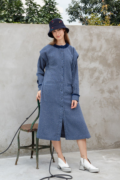 Silent Wave Shirt Dress