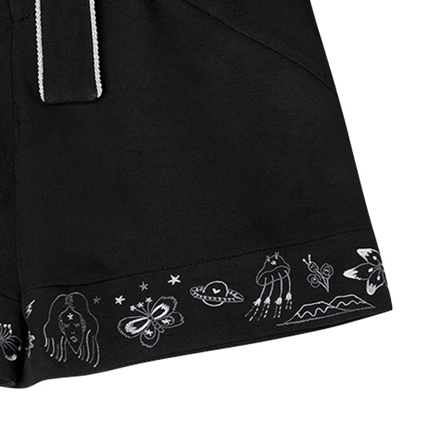 Sample/ Magic Cosmos Embroidered Short
